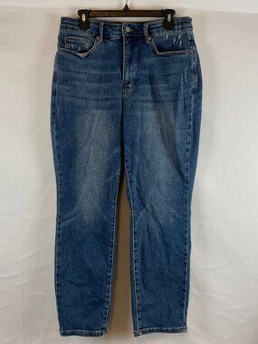 Judy Blue Slim Fit Jeans 14W Blue Distressed